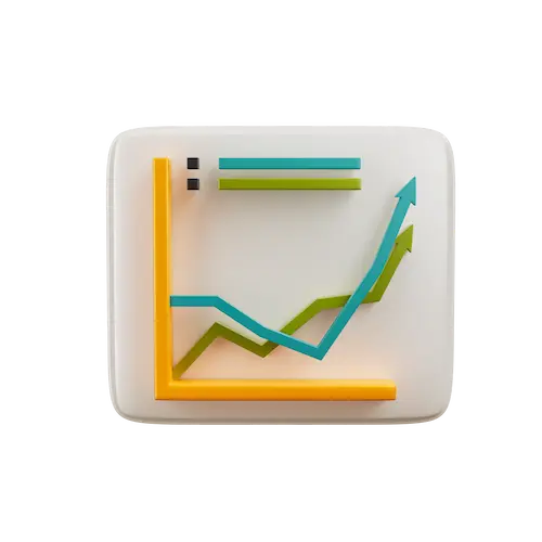 Transparent metrics icon