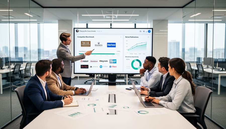 Reading glasses reflecting computer screen on professional desk workspace