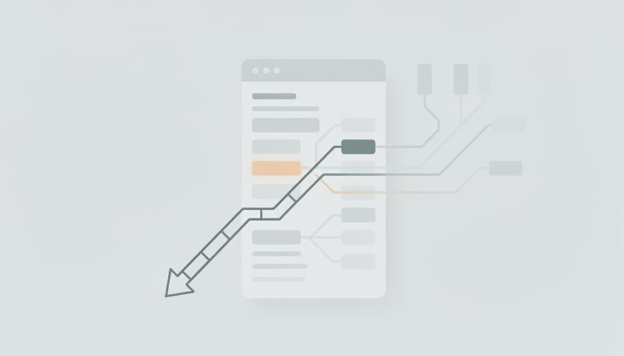 Traffic directional signs showing strategic wayfinding and prioritization