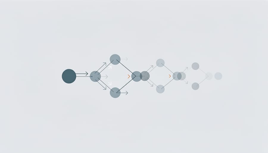 Chain links showing connection between old rusty and new chrome links representing redirect chains
