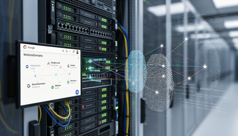 Multiple server racks in data center showing varied hardware configurations