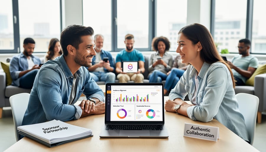 Professional handshake across conference table representing business partnership