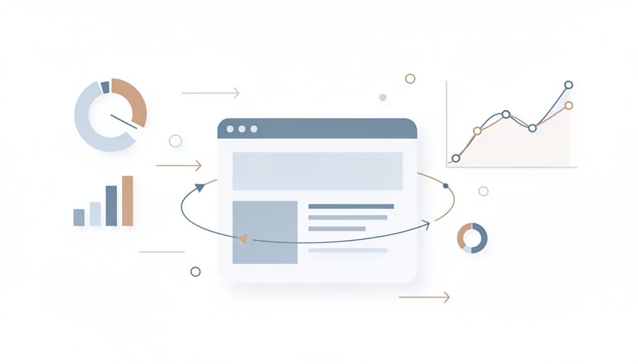 Brass compass on topographical map surrounded by natural elements