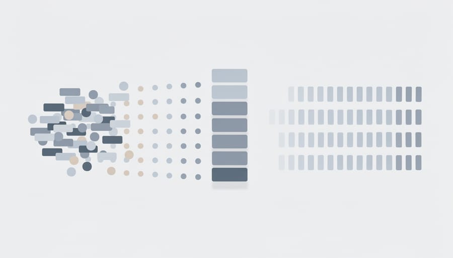 Organized card catalog system showing systematic indexing and classification