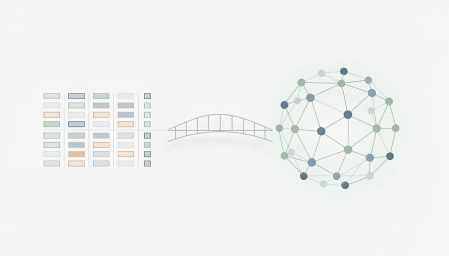 Two puzzle pieces being connected together representing entity alignment