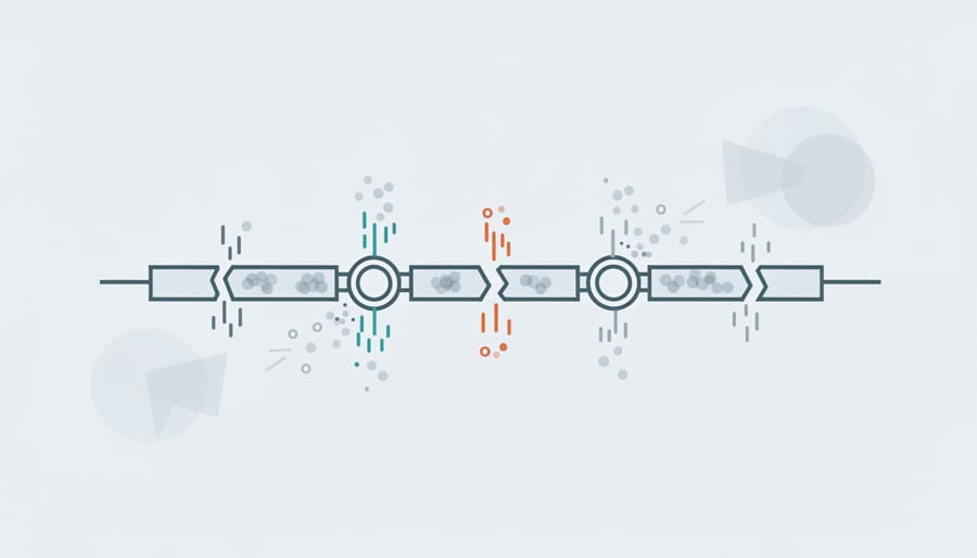 Exposed network cable showing internal wiring and connection points
