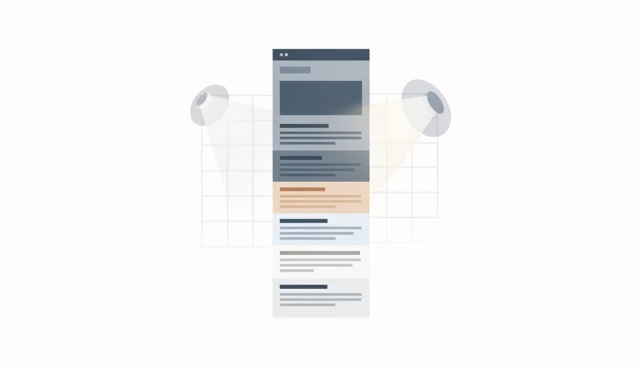 Hands arranging wooden blocks in hierarchical structure on work table