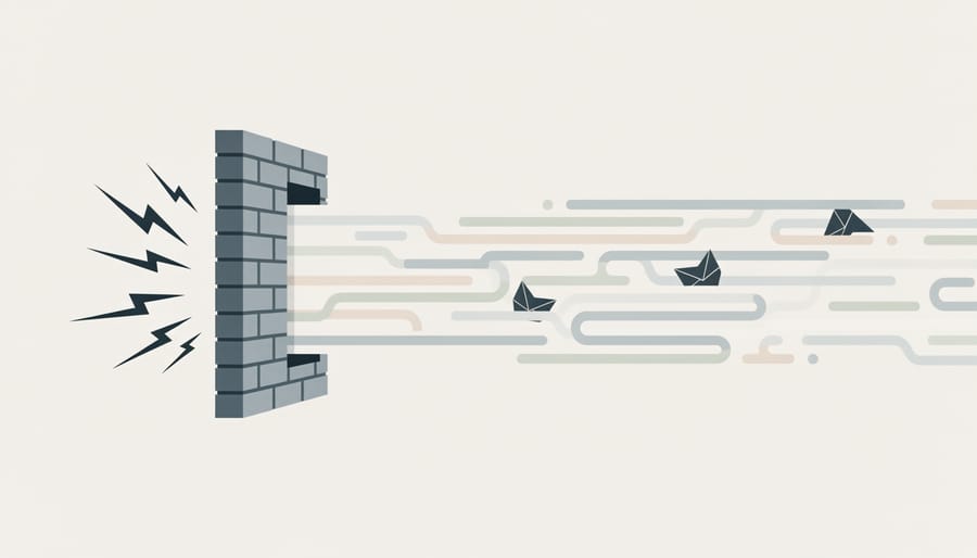 Security door with reinforced lock in technology office environment