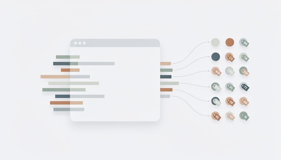 Magnifying glass examining backlink anchor text patterns on document