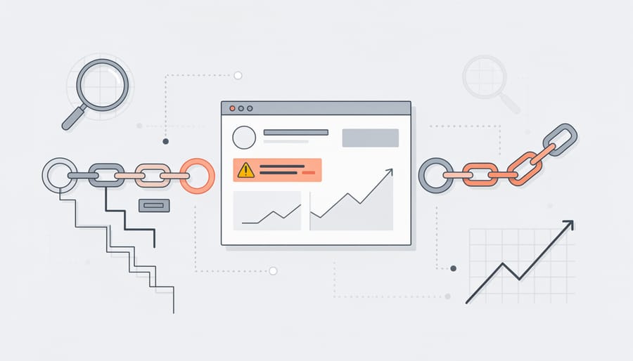 Detective examining documents and evidence with magnifying glass on desk
