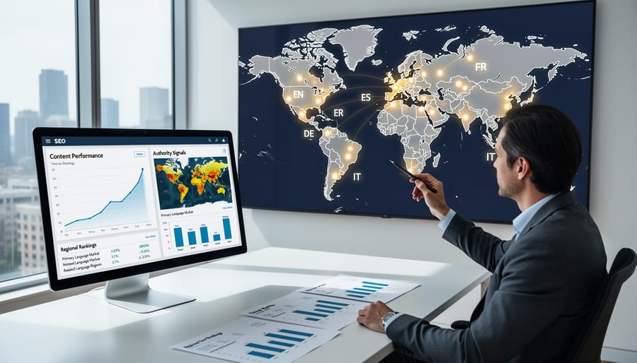 Globe with location markers showing international reach and cross-border connections