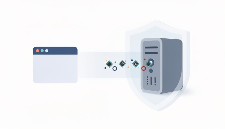 Secure vault door with complex locking mechanism representing protected data